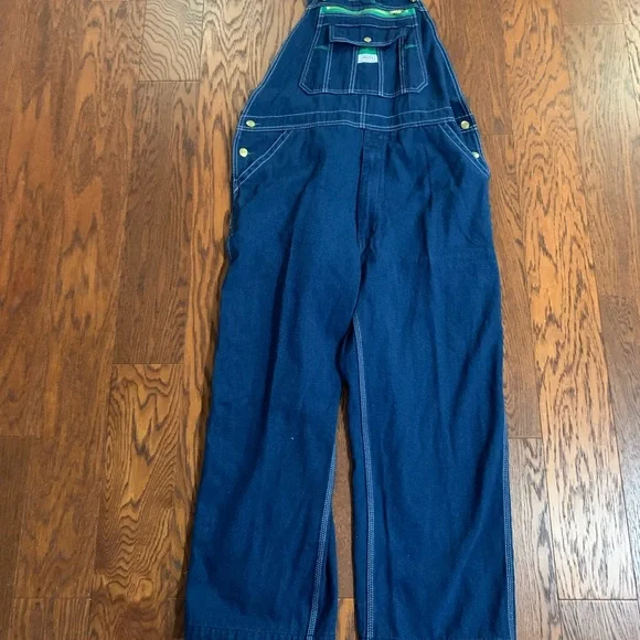 Liberty Dark Blue Overalls with Green Details - Picture 4 of 4